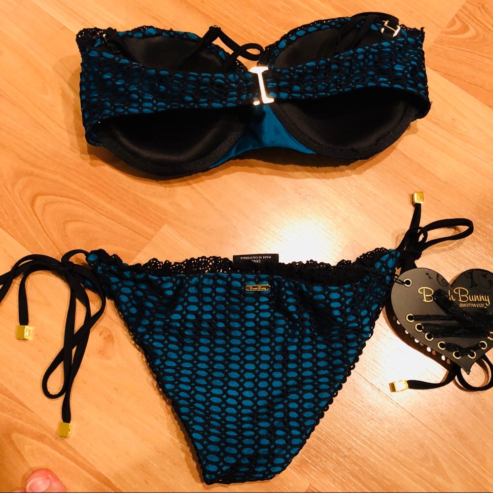 Teal Beach Bunny Love Her Madly Bikini - Picture 4 of 8